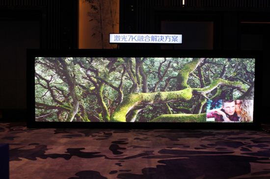 “激光7K融合解决方案“能够应用在展览展示、舞台演出、主题公园、演播大厅等多个行业领域