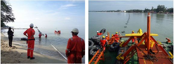 2015年10月30日完成了电缆系统在马六甲的部署